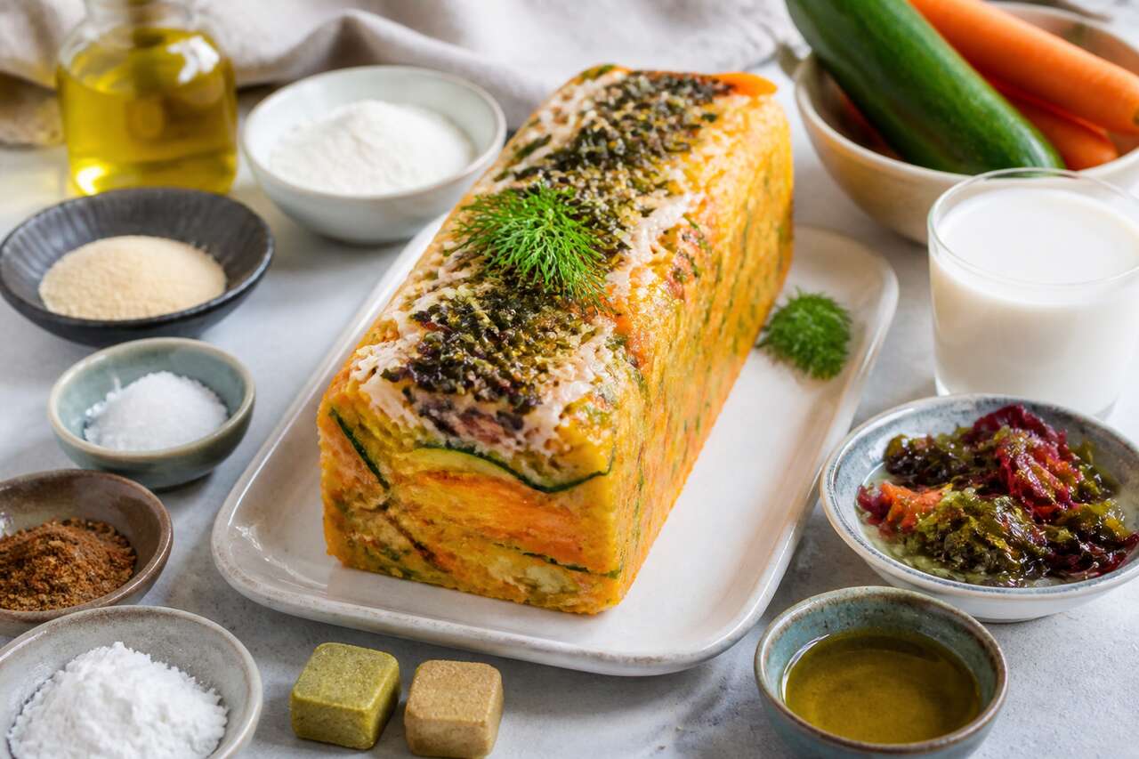 Recette de terrine de carottes et courgettes au râpé de la mer
