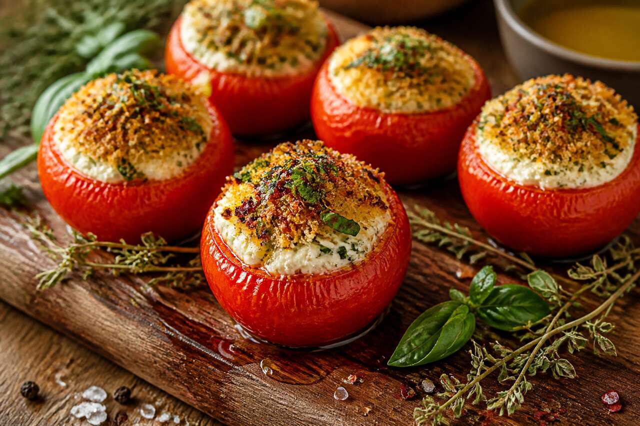 Recette de tomates farcies au chèvre frais