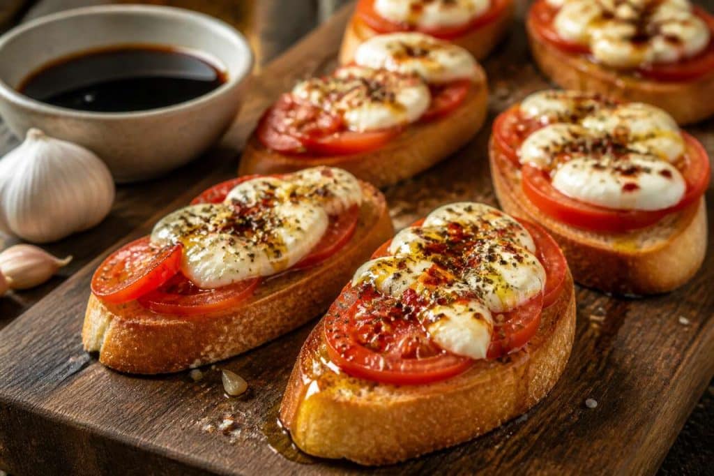 Recette facile de crostinis tomates mozzarella
