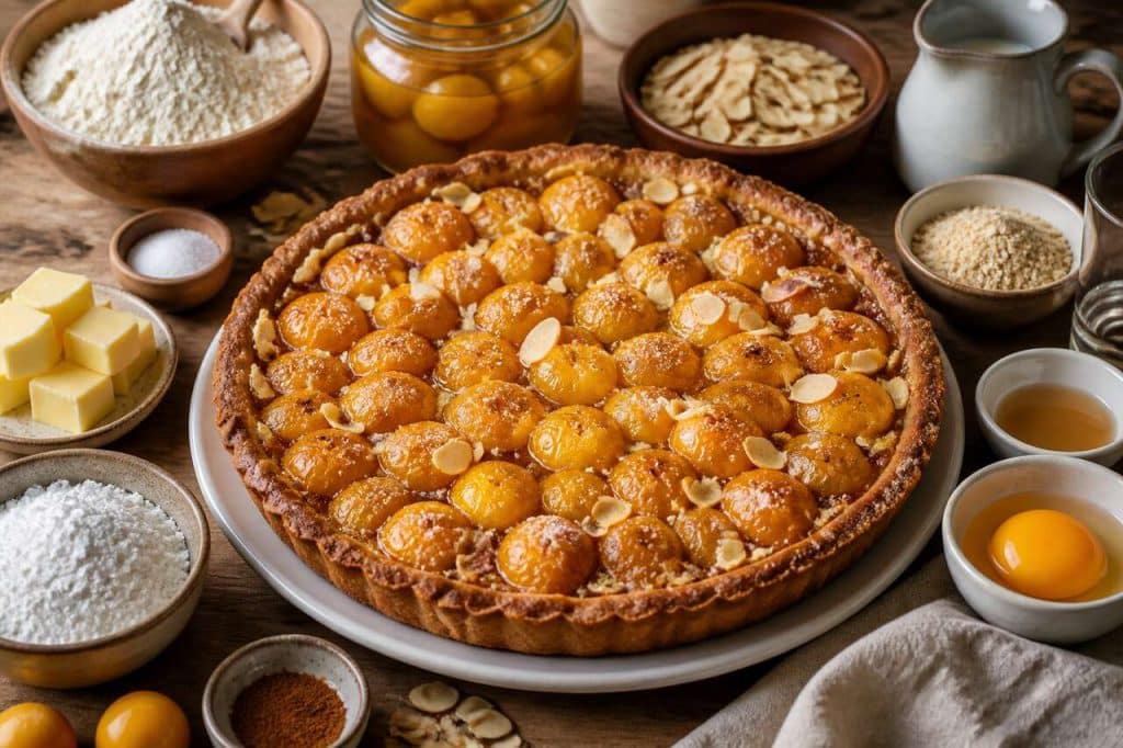 Recette de tarte rustique aux mirabelles