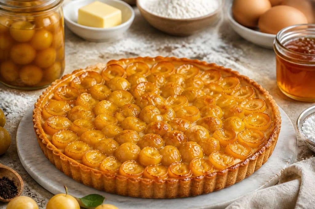 La recette de la tarte aux mirabelles de Cyril Lignac