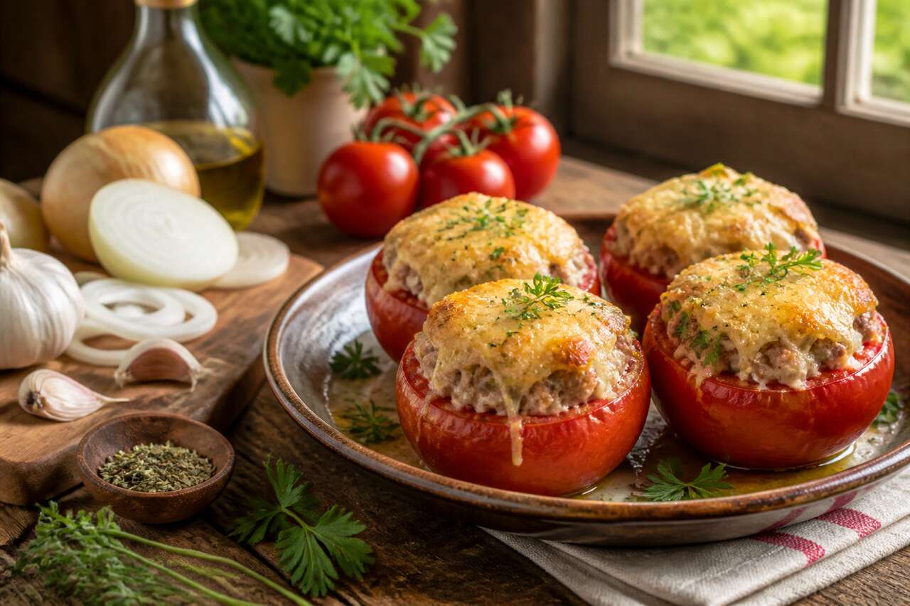 Recette de tomates cœur de bœuf farcies : simple et savoureuse