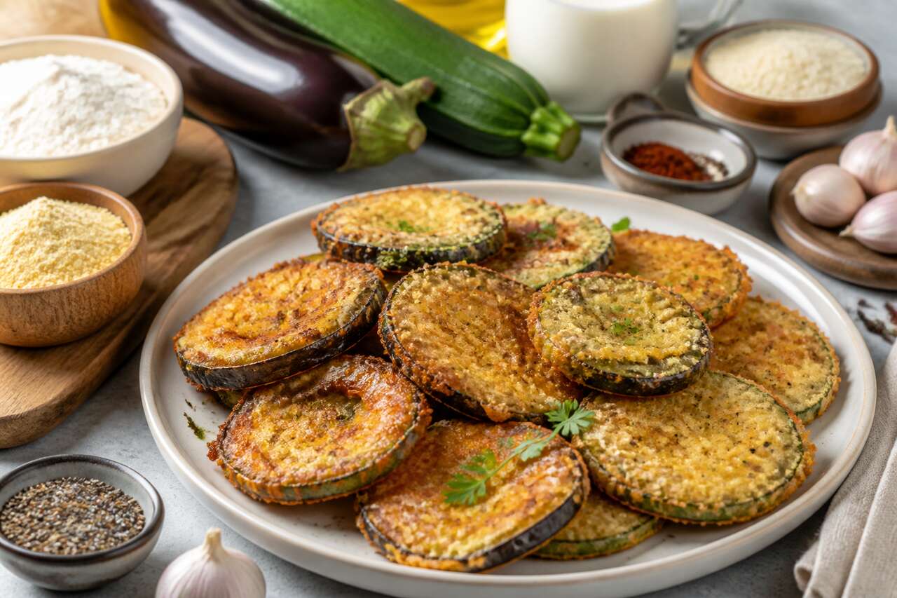 Recette facile de beignets de courgettes ou aubergines