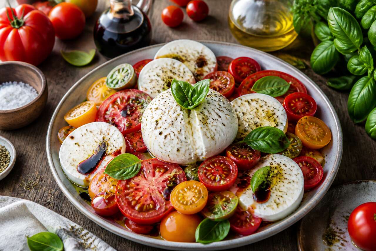 Recette facile de salade tomate mozzarella