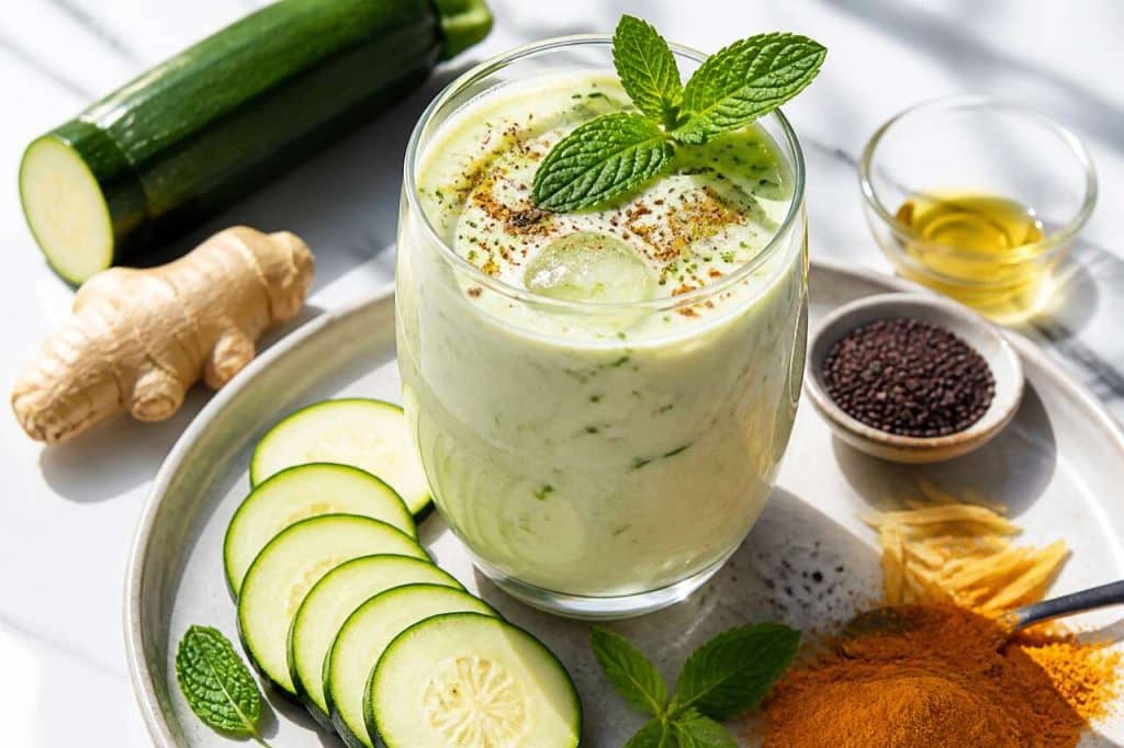 Recette de lassi de courgettes aux épices