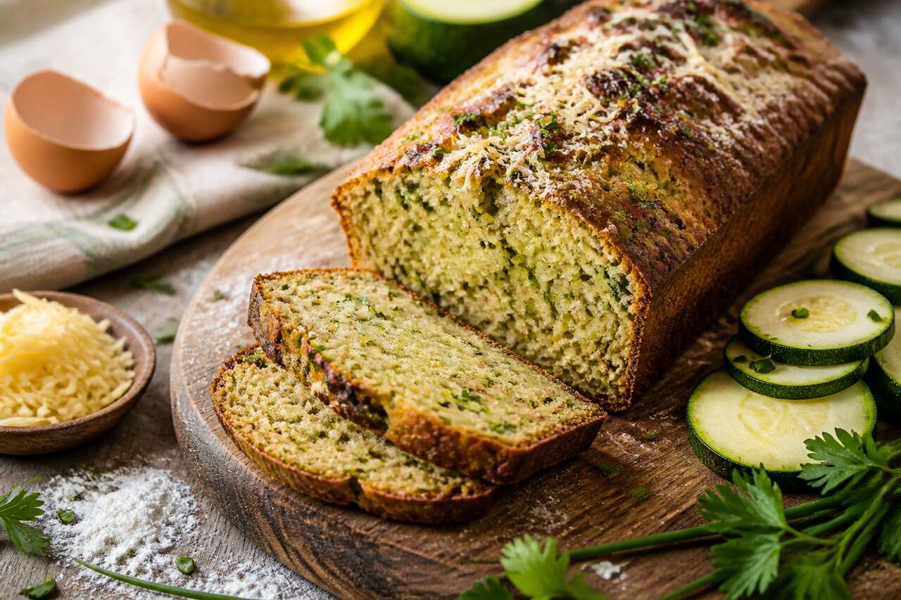 Pain de courgettes au persil et à la ciboulette : la recette facile et savoureuse