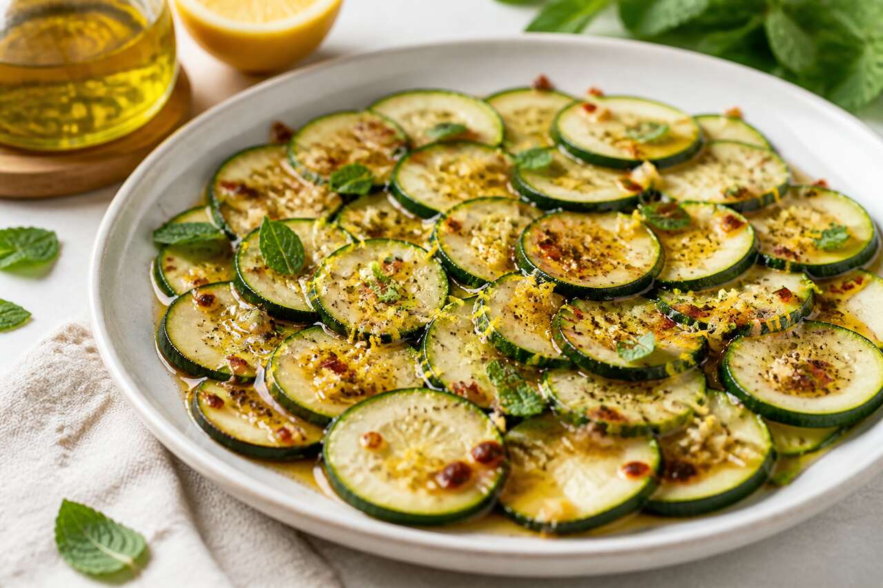 Recette facile de marinade de courgettes