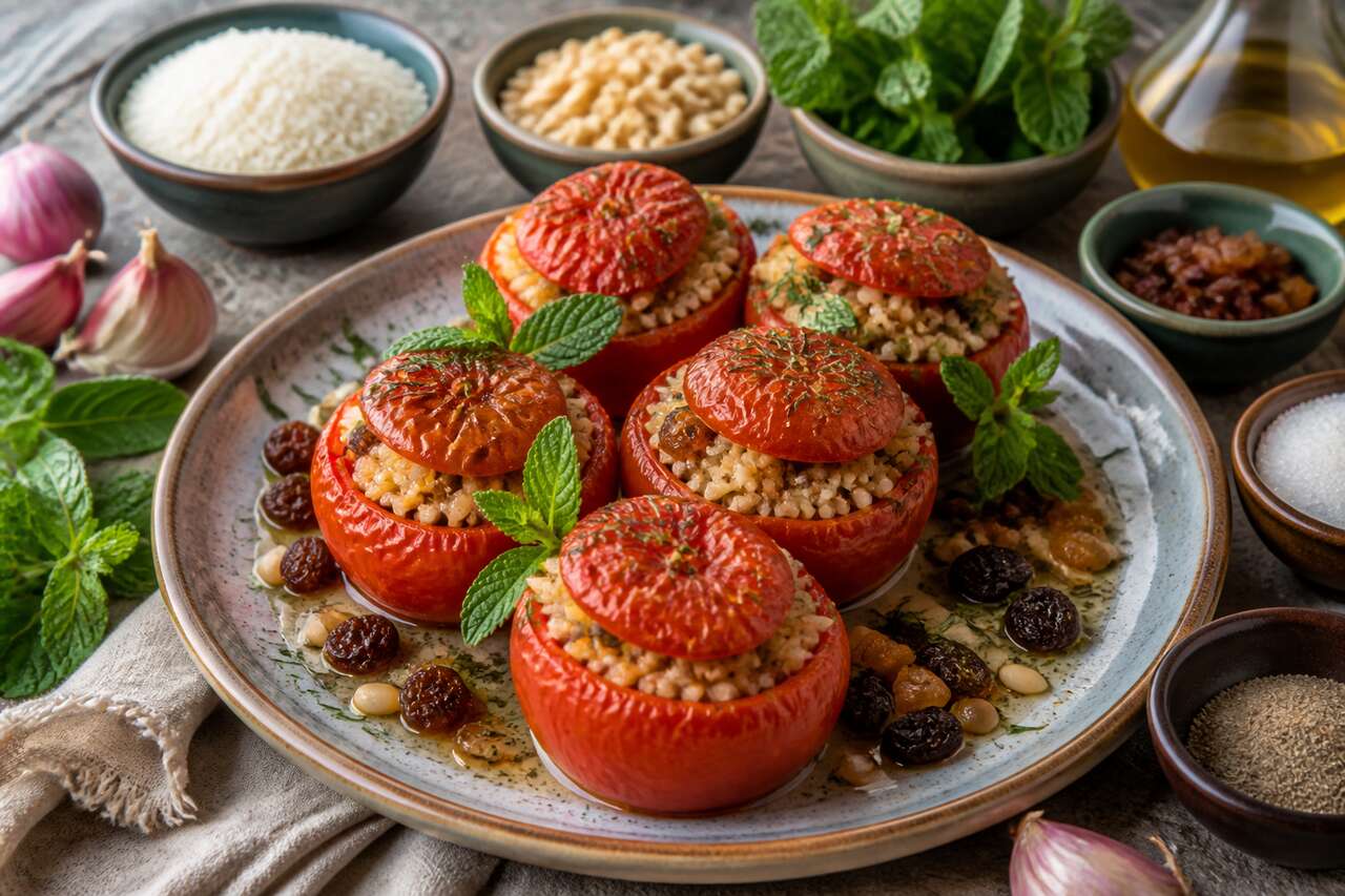 Recette de tomates farcies à la grecque : simple et savoureuse
