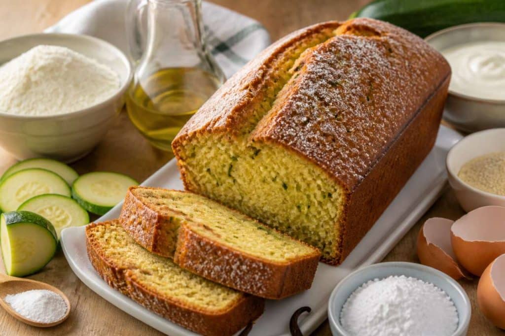 Recette facile de cake sucré aux courgettes