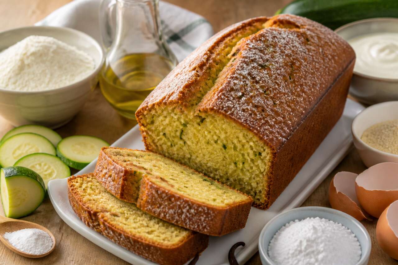 Recette facile de cake sucré aux courgettes