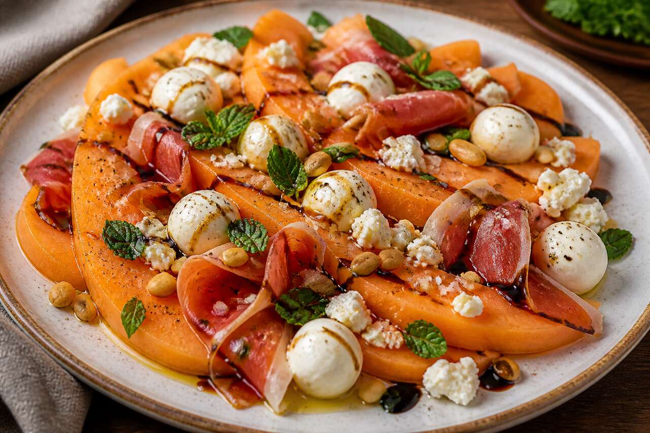 Recette de salade fraîcheur au melon charentais