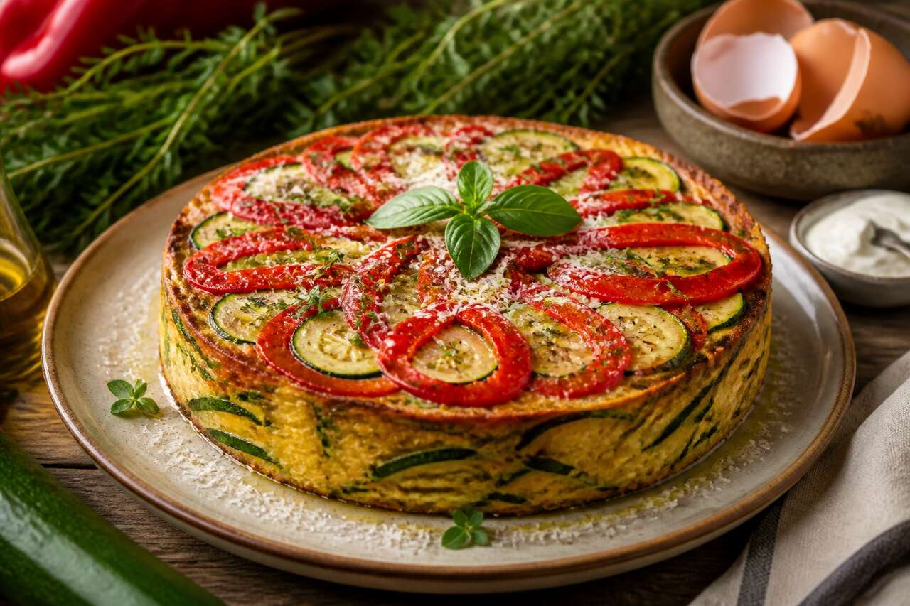 Flan de courgettes et poivrons façon provençale : la recette facile et ensoleillée