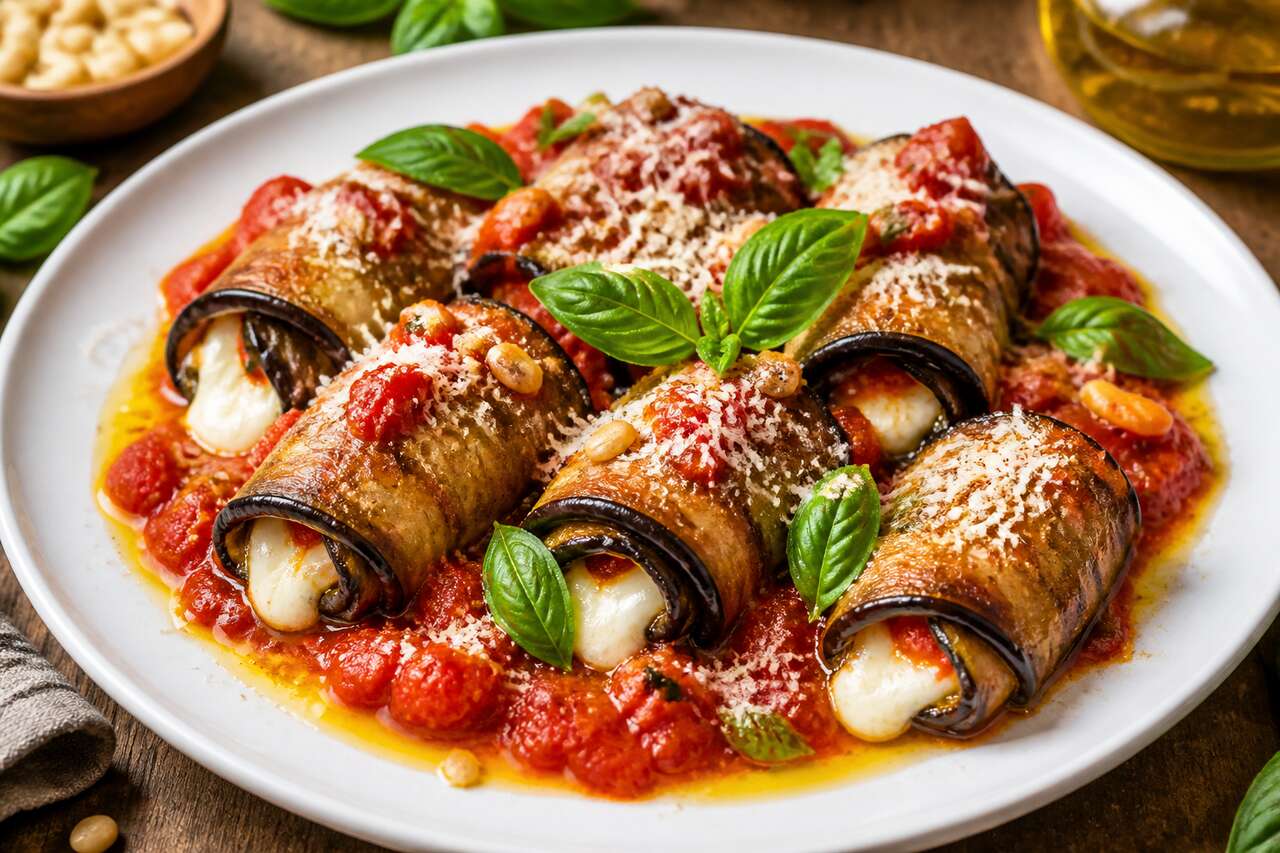 Roulades d'aubergines à la mozzarella : une recette facile et gourmande