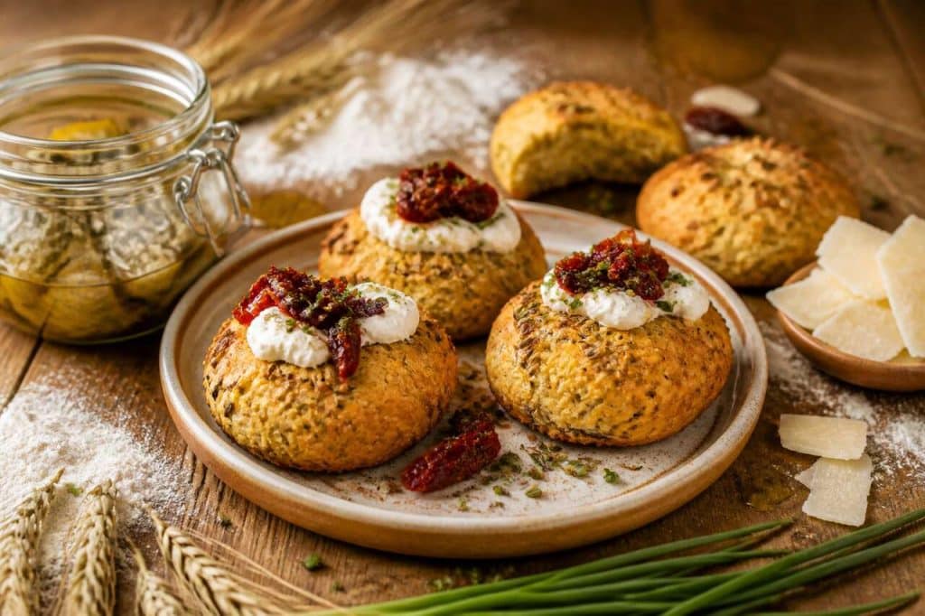 Recette de biscuit sablé au fenouil confit, tomates et crème légère