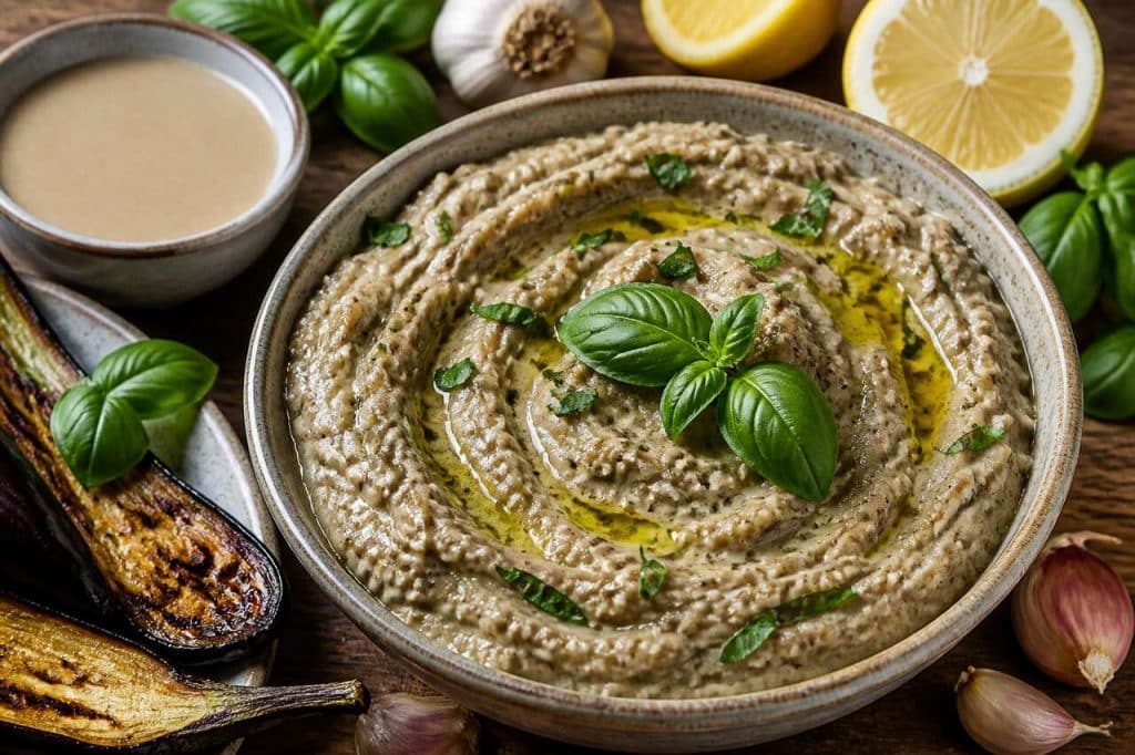 Recette facile de caviar d'aubergines au basilic