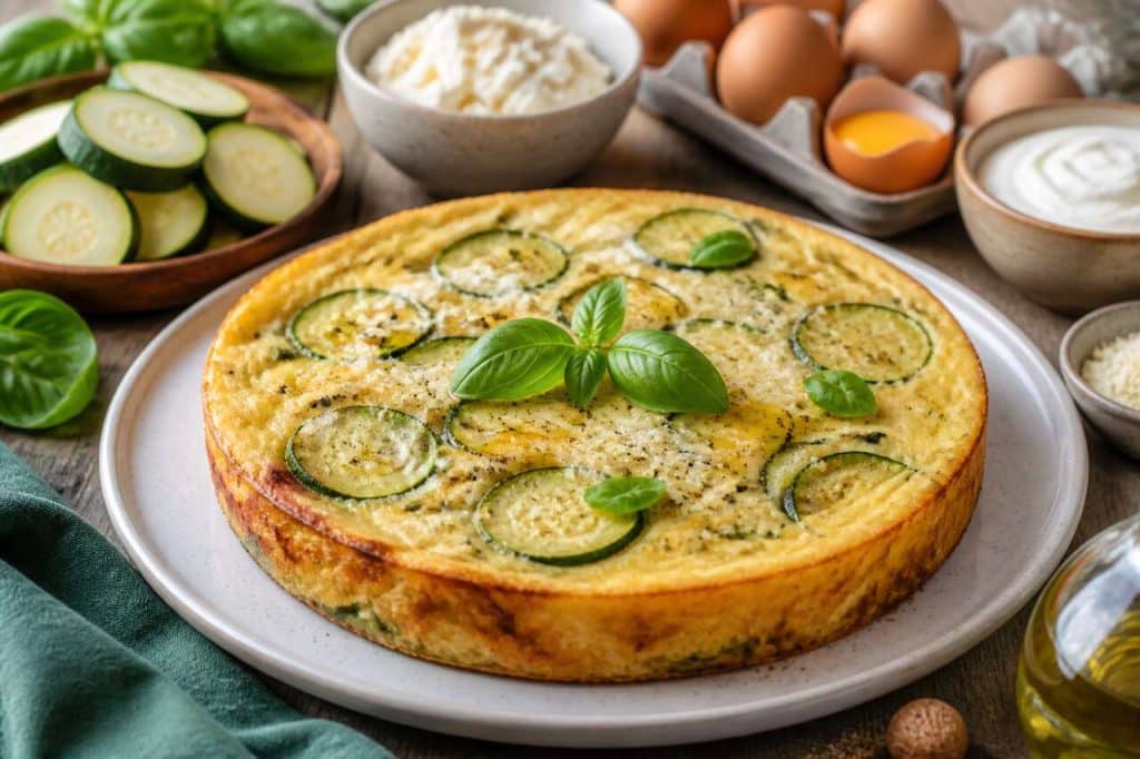 Recette du flan de courgettes au basilic