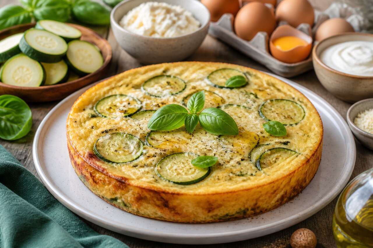 Recette du flan de courgettes au basilic