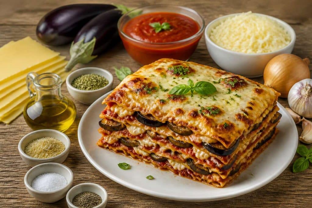 Recette facile de lasagnes aux aubergines