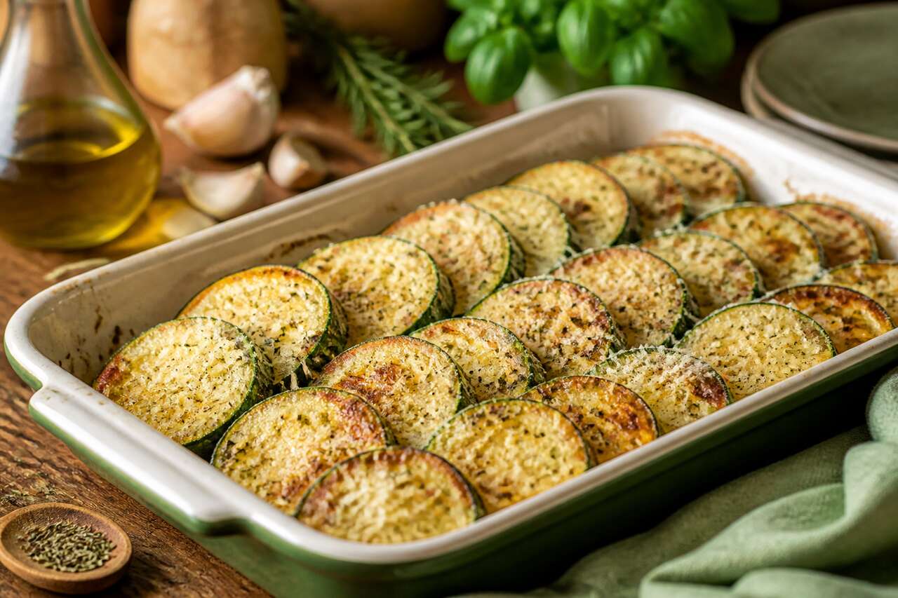 Recette facile de courgettes au four