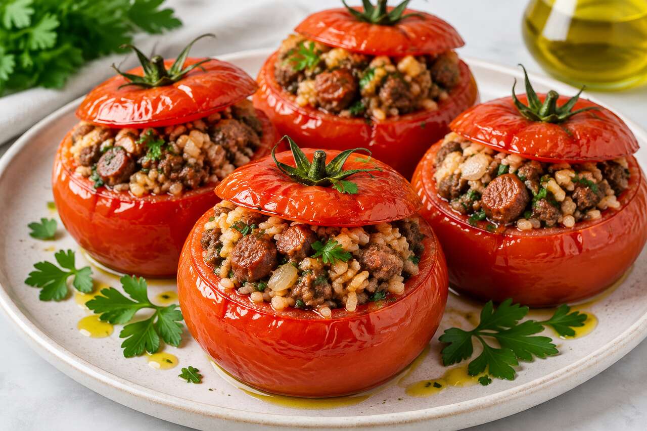 Recette facile de tomates farcies au riz