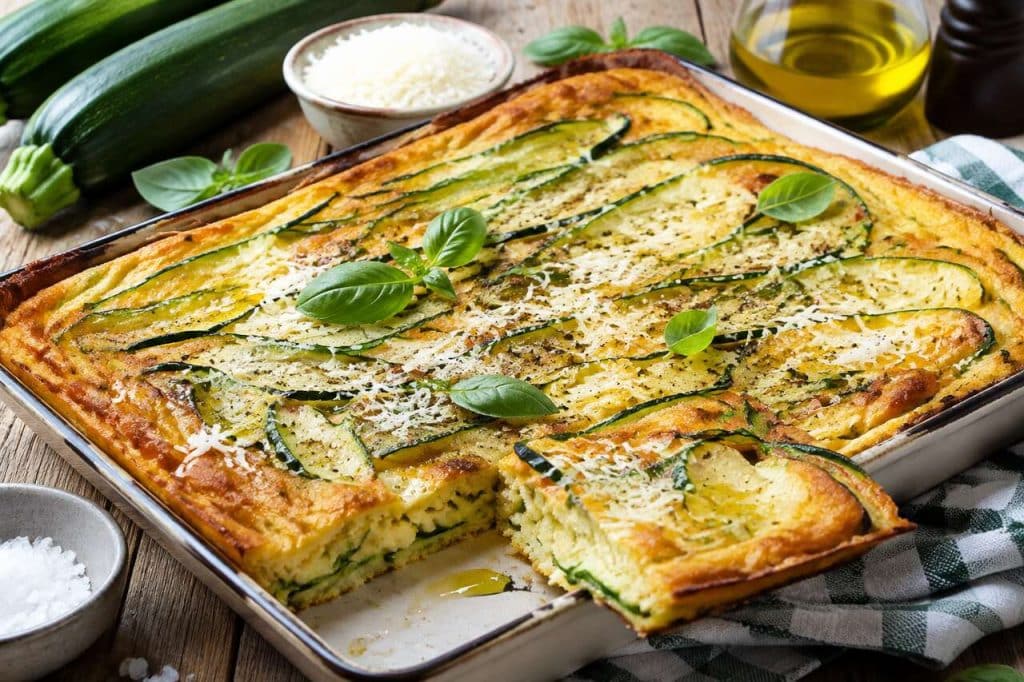 Recette de scarpaccia de courgettes : le délicieux gâteau salé italien