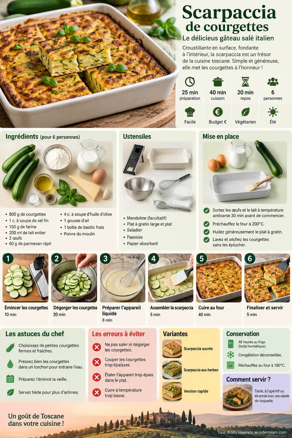 Fiche recette Recette de scarpaccia de courgettes : le délicieux gâteau salé italien Fiche recette Recette de scarpaccia de courgettes : le délicieux gâteau salé italien