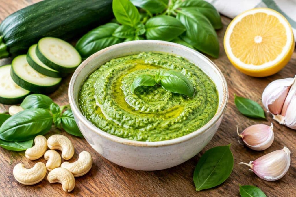 Recette de pesto végétal aux courgettes facile et savoureux