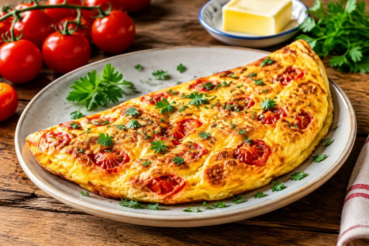 Recette de l'omelette grand-mère à la tomate