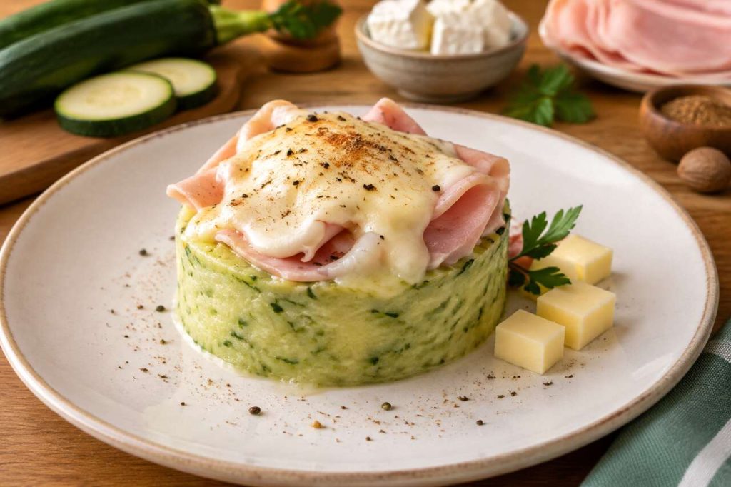 Recette de purée courgette, jambon et Kiri : simple et gourmande
