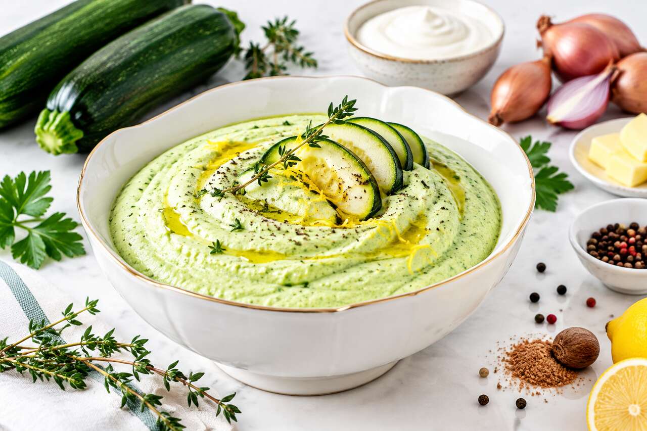 Recette facile de mousse de courgettes légère et onctueuse