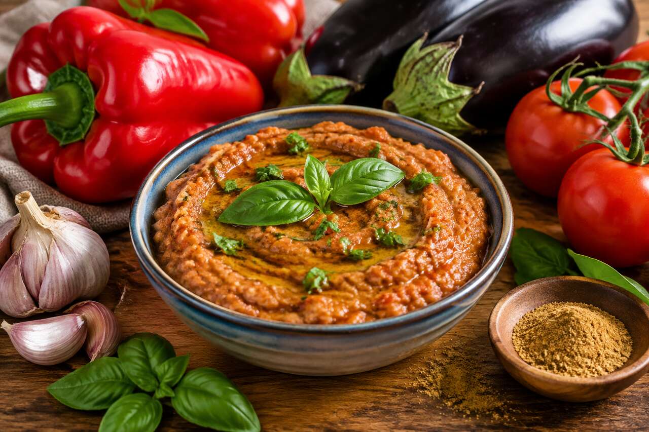 Purée de poivrons, d'aubergines et de tomates : une recette facile et savoureuse