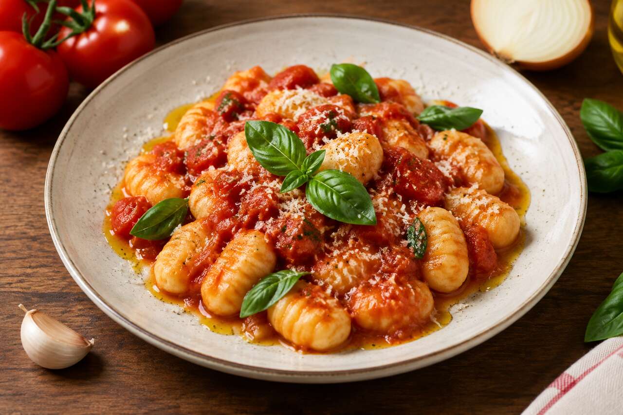 Recette de gnocchis Ă la tomate fraĂźche : simple et savoureuse