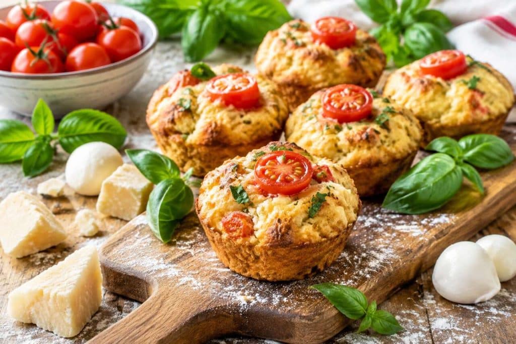 Recette de muffins tomates mozzarella faciles et savoureux