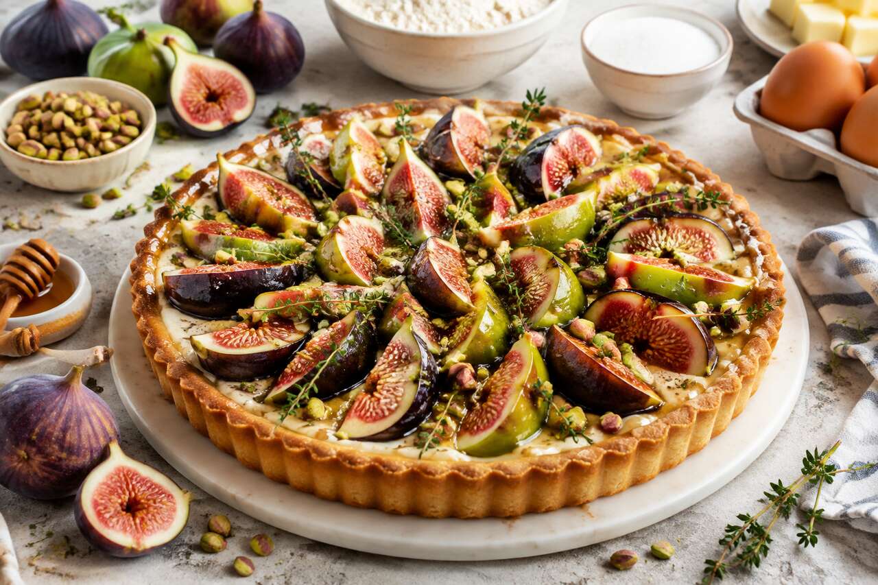 Recette de tarte aux figues