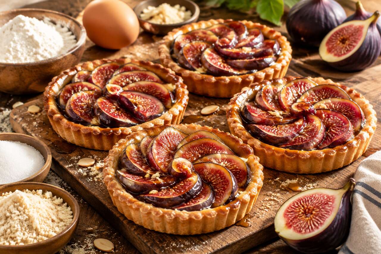 Recette de tartelettes aux figues fraĂźches