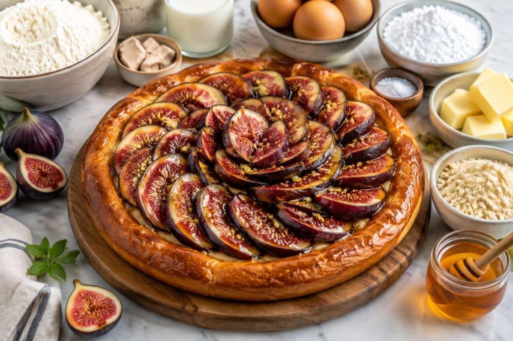Recette de tarte briochée aux figues