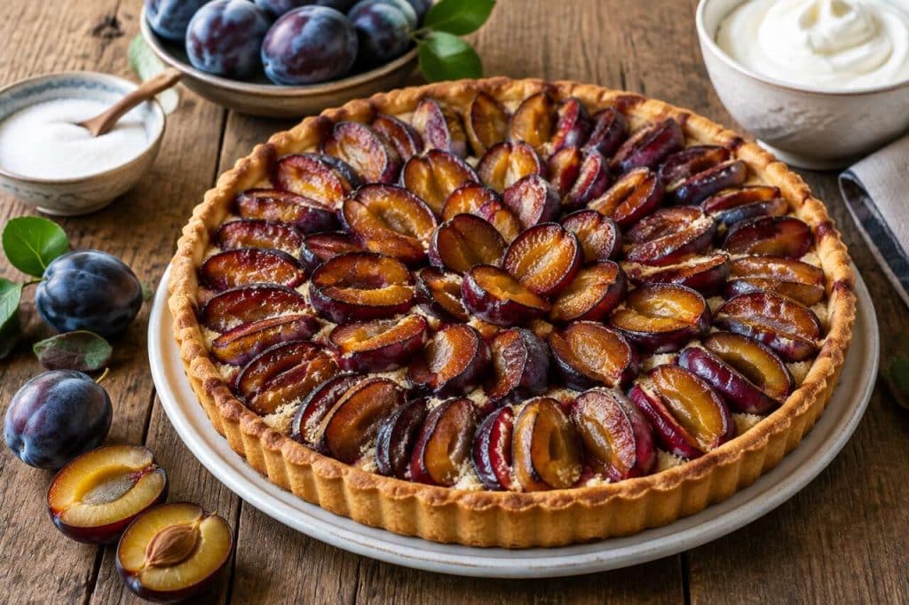 Recette de la tarte alsacienne aux quetsches
