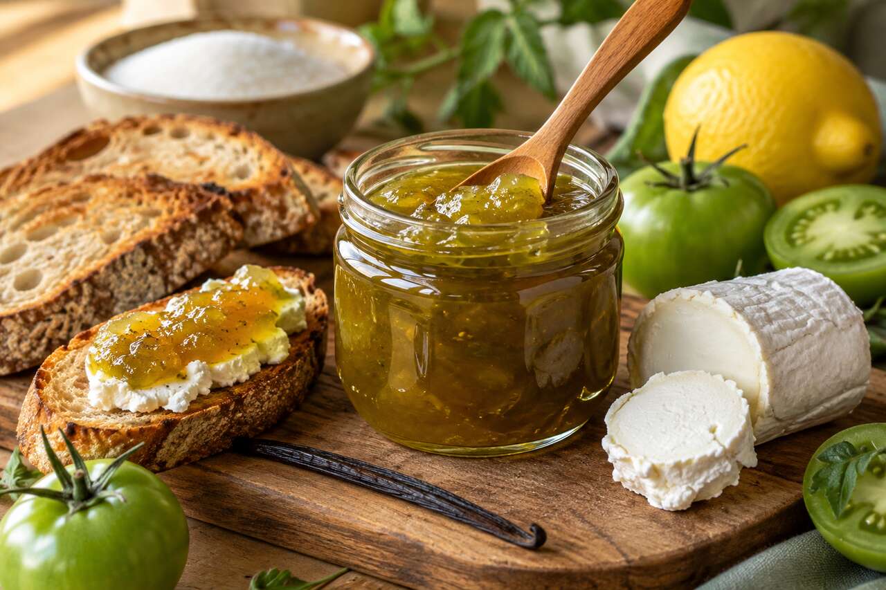 Recette de confiture de tomates vertes au Thermomix