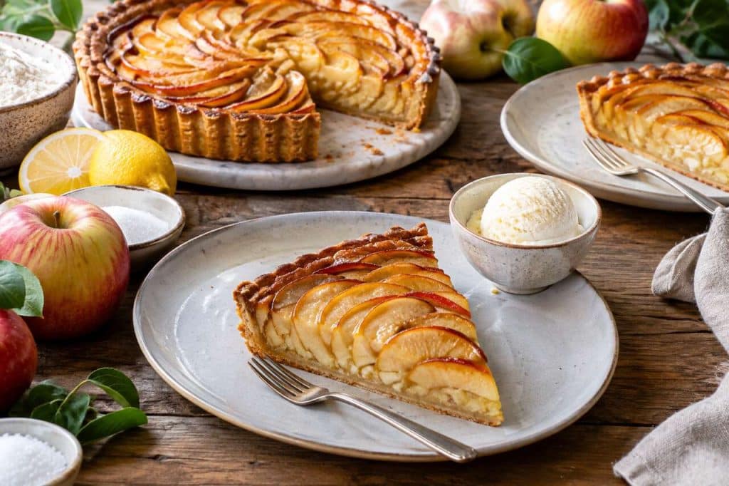 Recette de tarte aux pommes au sucre vanillé