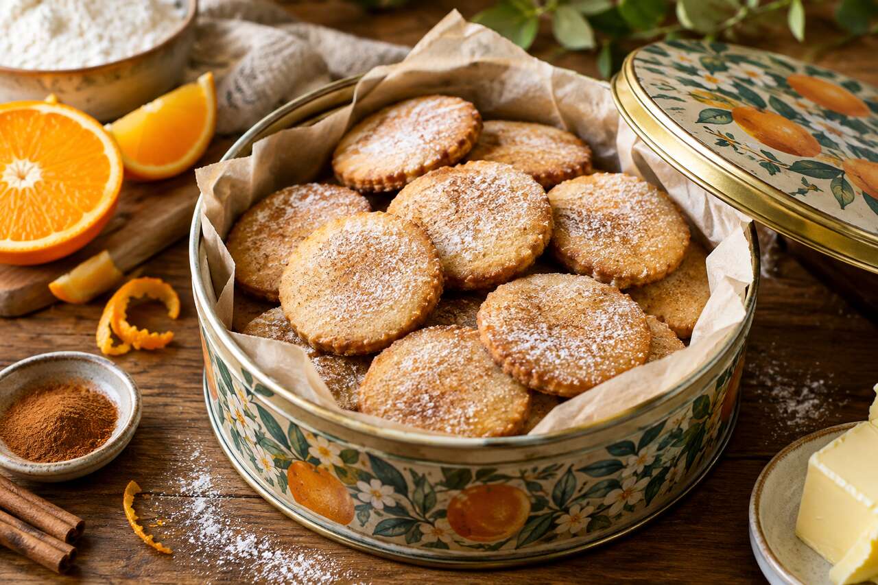 Recette de sablés à l'orange et à la cannelle