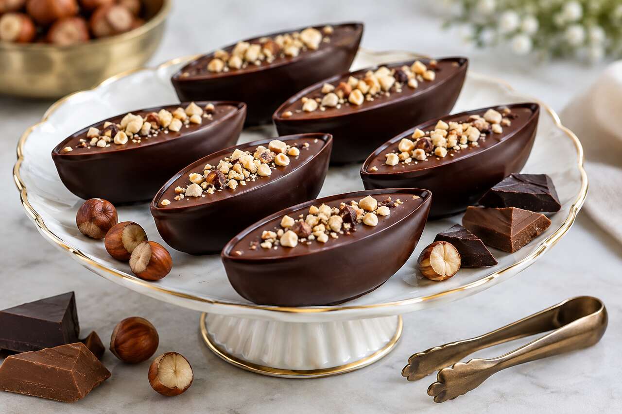 Recette de barquettes au gianduja
