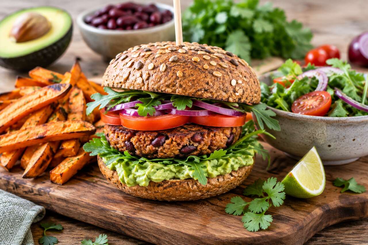 Recette d'avocado burger vegan et healthy
