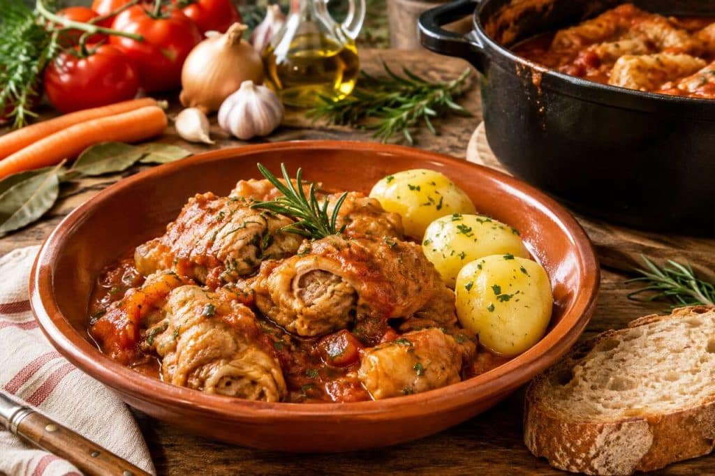 Recette de tripoux à la sauce tomate et au romarin